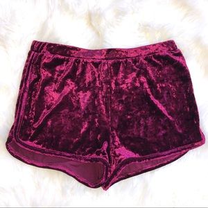 Crushed Velvet Shorts